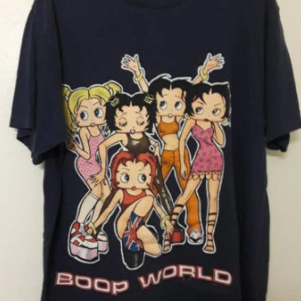 Vintage 1998 Betty Boop Spice Girls Boop World Spice World Parody T-Shirt